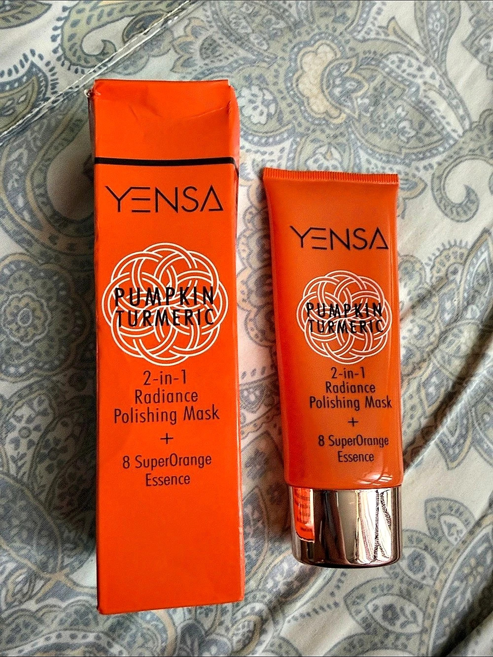Yensa Pumpkin Turmeric 2-in-1 Radiance Polishing Mask NWT